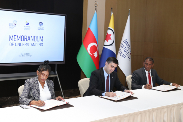 Baku Initiative Group and NGOs from Bonaire sign cooperation agreement