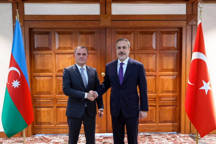  Azerbaijani FM holds one-on-one meeting with his Turkish counterpart  