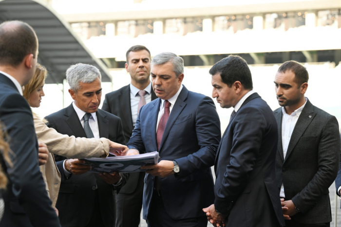   Chairman of COP29 Organizing Committee visits Baku Olympic Stadium  