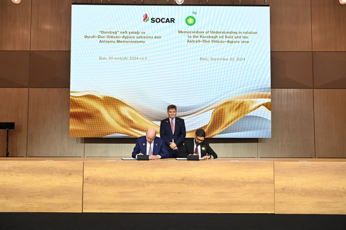 SOCAR ilə bp arasında memorandum imzalanıb