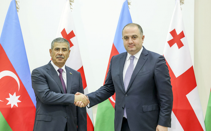 Azerbaijani, Georgian defense ministers discuss regional situation