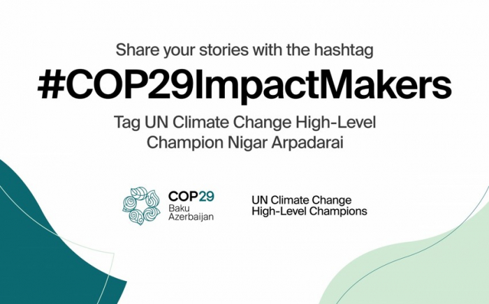   Im Zusammenhang mit der COP29 wurde eine globale Kampagne mit dem Titel „Make a Difference“ gestartet  