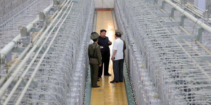 N Korea releases rare photos of Kim at uranium facility