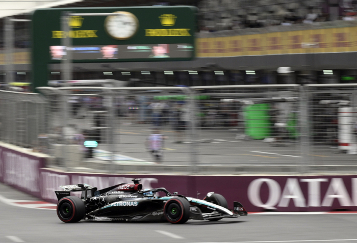 FP3: Russell leads Leclerc and Norris in final Baku practice as Bearman crashes