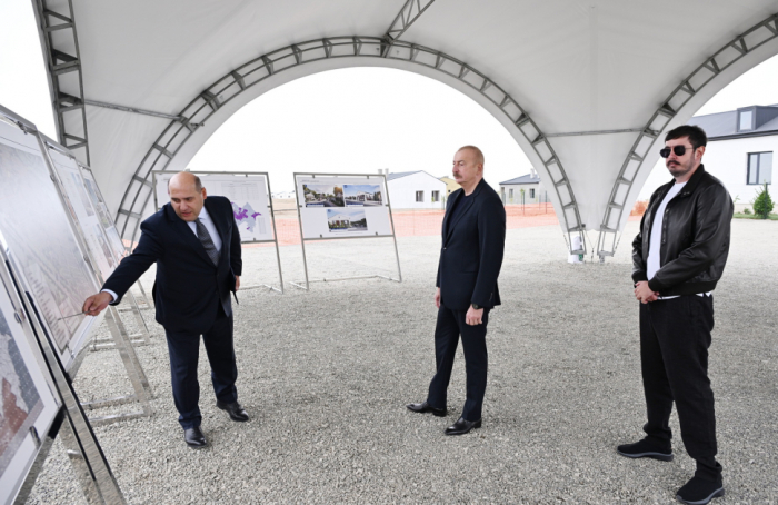  Azerbaijani President inspects reconstruction progress in Aghdam