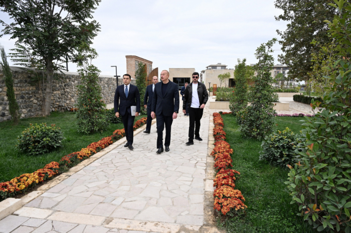 President Ilham Aliyev attended inauguration of Imarat Complex in Aghdam following its restoration