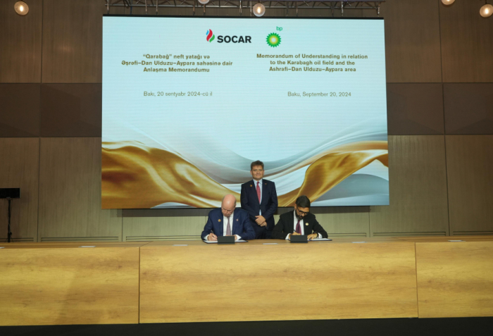   bp, SOCAR ink MOU on two blocks in Caspian Sea  