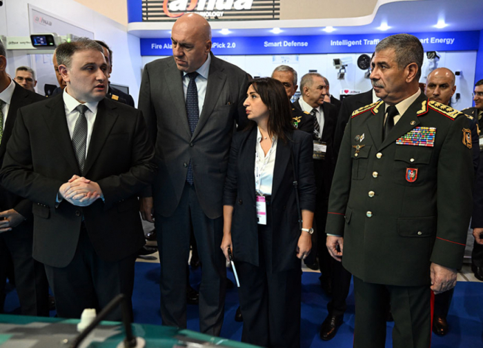 Azerbaijani Defense Ministry’s leadership attends opening ceremony of International Defense Exhibition ADEX