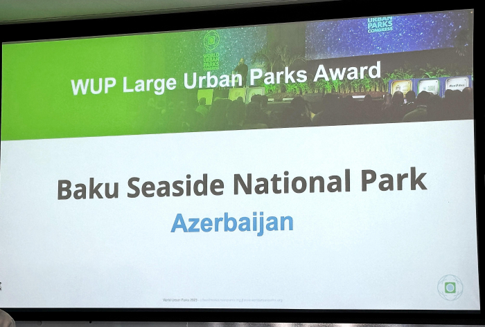 Baku Seaside National Park receives International Large Urban Park award in the Netherlands