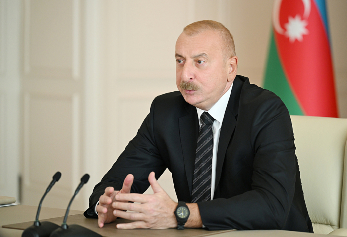     Präsident Ilham Aliyev:   Unser Hauptziel ist die Stärkung eines nachhaltigen Entwicklungsmodells  