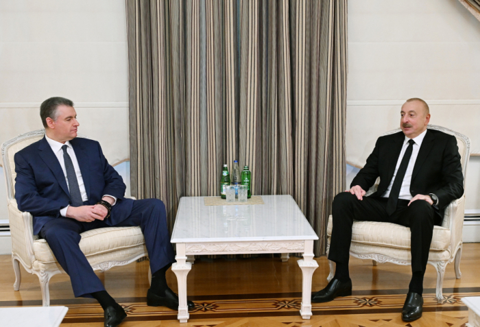 President Ilham Aliyev receives leader of Liberal Democratic Party faction in Russian State Duma