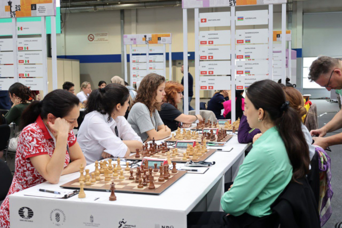 45th Chess Olympiad R9: Azerbaijani women’s team defeats Switzerland