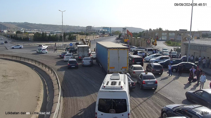    "Lökbatan" dairəsindən şəhərə yol bağlanıb   