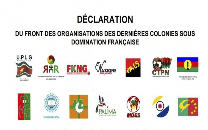  Protestation du Front des organisations des dernières colonies sous domination française contre Paris 