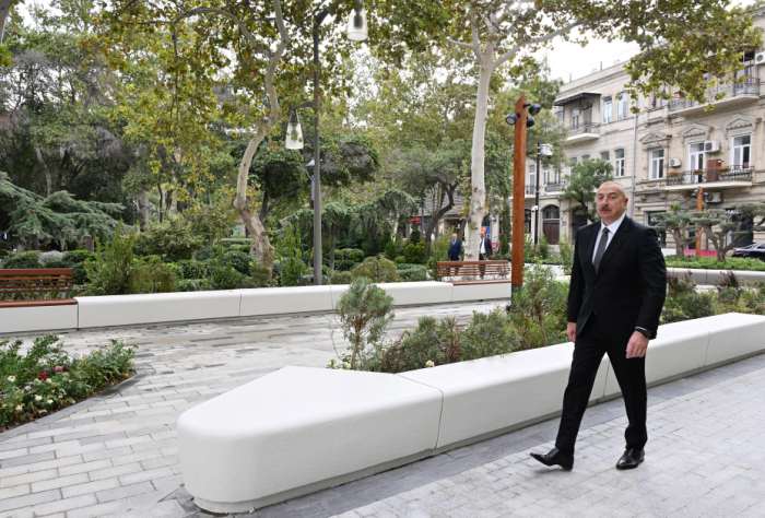   Presidente de Azerbaiyán se familiarizó con las condiciones creadas en el jardín Khaghani  