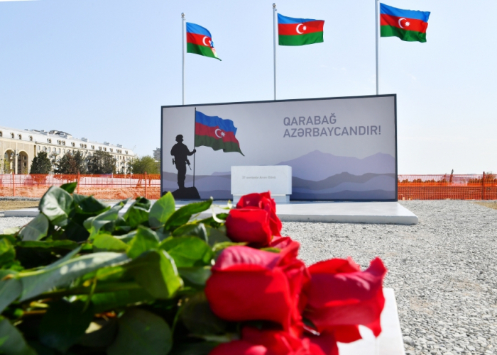   Presidente Ilham Aliyev visita el Parque de la Victoria  