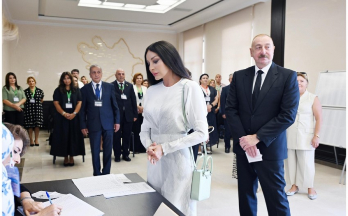  Mehriban Aliyeva escribió sobre el voto en las elecciones 