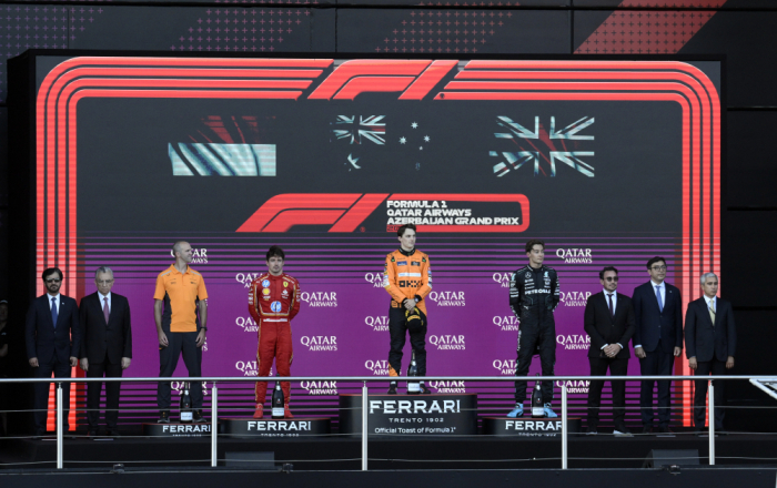  Formula 1 Azerbaijan Grand Prix 2024 winners awarded 