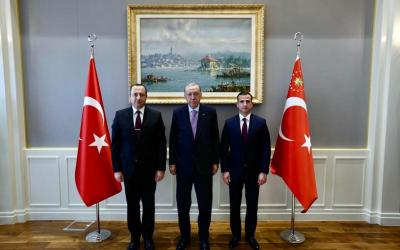  Erdogan recibió a la delegación de Azerbaiyán 