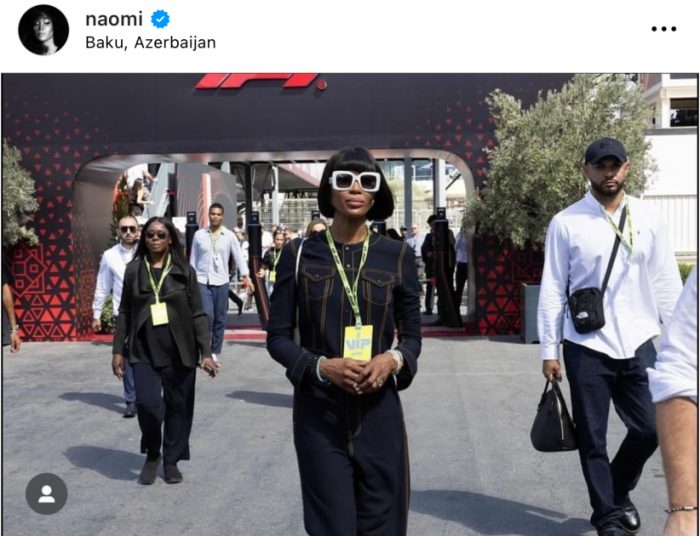 British supermodel Naomi Campbell shares post on her visit to Azerbaijan 