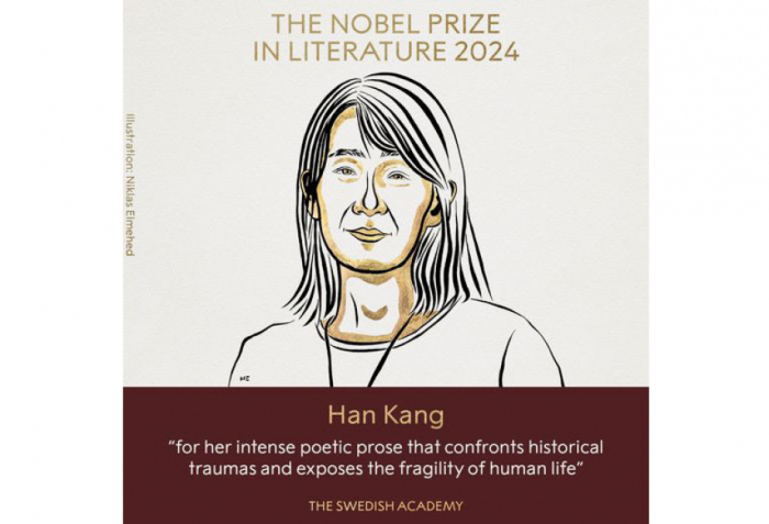 2024 Nobel Prize in literature awarded to South Korean author Han Kang