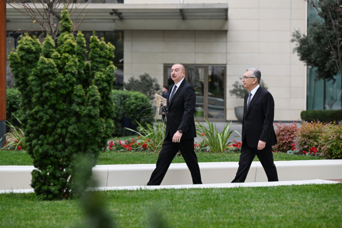  Prezident Bakıda yeni salınan parkda  -  FOTOLAR   