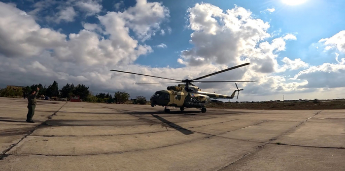   Azerbaijan Air Force’s helicopter units conduct training flights -   VIDEO    