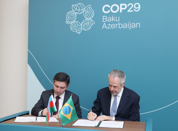   Se firma un Memorando de Entendimiento entre Azerbaiyán y Brasil en el marco de la Pre COP29  