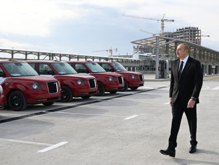  İlham Əliyev Zığ Elektrik Avtobus Parkında   