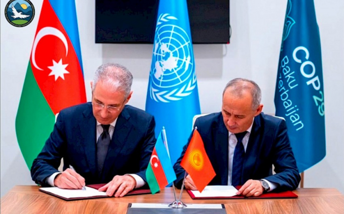 Baku, Bishkek sign protocol on implementation of memo in environmental protection