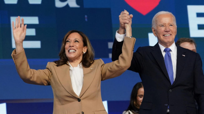    Kamala Harris  Baydenin kursundan  imtina edir   