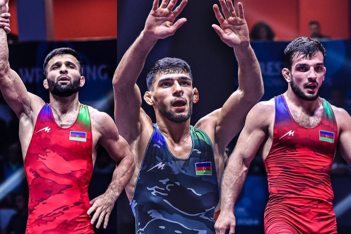   Three Azerbaijani wrestlers become world champions  