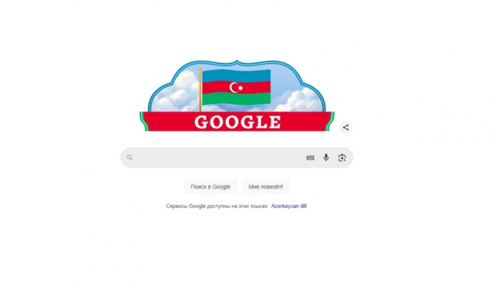 “Google” Azərbaycan bayrağının rənglərində dudl hazırlayıb