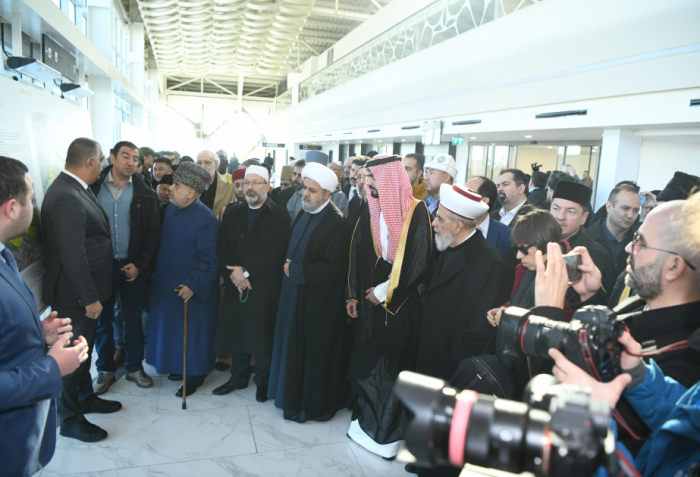 Participants of Global Summit view Fuzuli International Airport