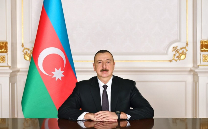   President Ilham Aliyev visits National Flag Square in Baku to raise Azerbaijan