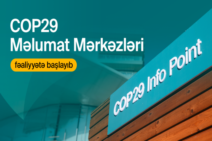 COP29 Məlumat mərkəzləri fəaliyyətə başlayıb  
