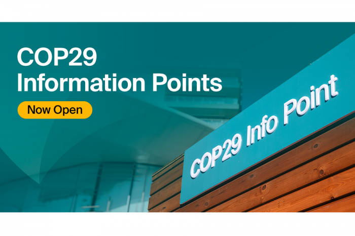 COP29 information points now open