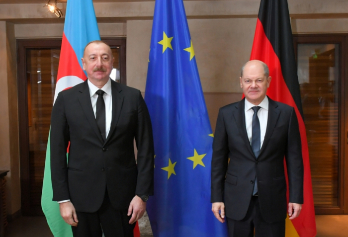   German Chancellor Scholz and Azerbaijani President discuss COP29  