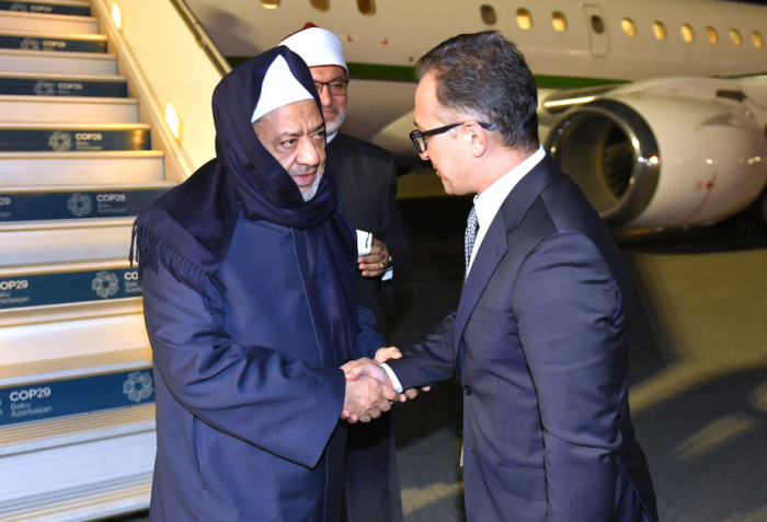   Chairman of Muslim Council of Elders arrives in Azerbaijan  
 