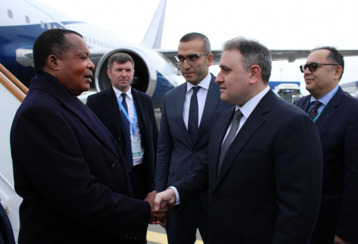 Congolese President arrives in Azerbaijan