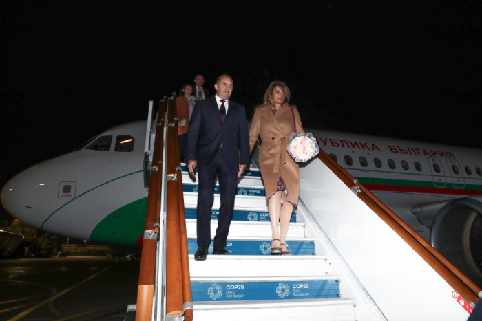 Bulgarian President arrives in Azerbaijan to attend COP29