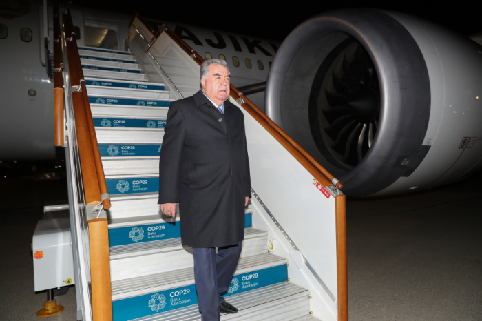 President of Tajikistan Emomali Rahmon begins official visit to Azerbaijan