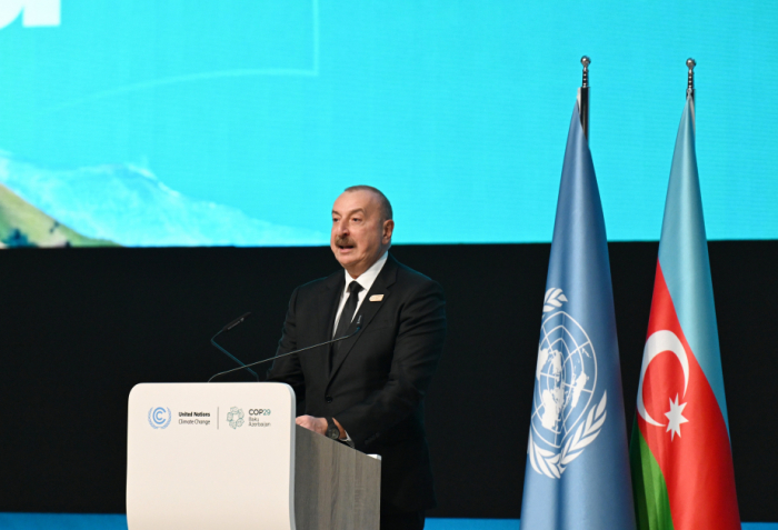   Presidente de Azerbaiyán  : "Azerbaiyán, como presidente de la COP29, intentará contribuir a encontrar un consenso entre países desarrollados y en desarrollo" 