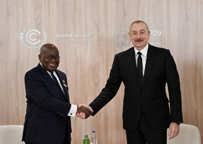 President Ilham Aliyev and Ghana's Akufo-Addo discuss COP29 and bilateral ties