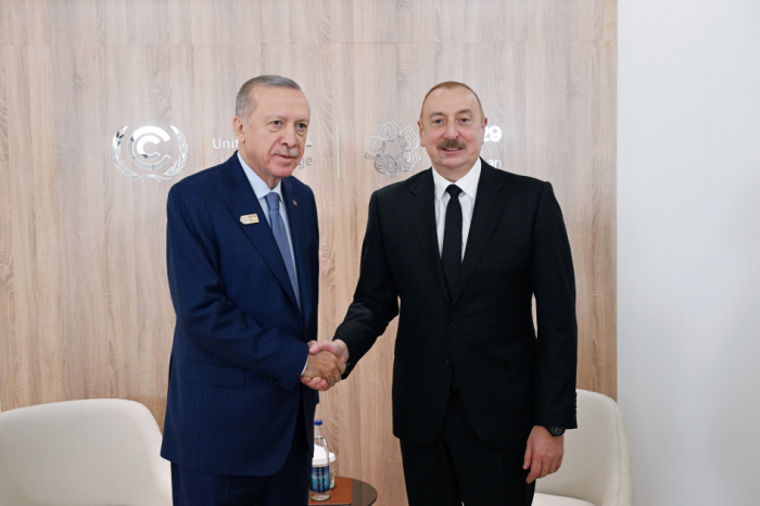  Ilham Aliyev se reunió con el presidente de Türkiye  