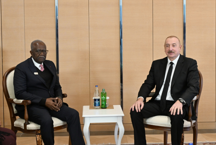 President of Azerbaijan Ilham Aliyev met with Vice-President of Gabon