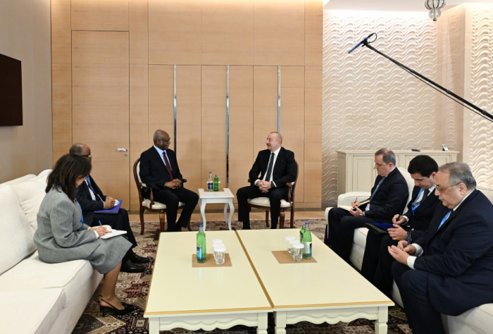   Ilham Aliyev rencontre le président de la 79e session de l’Assemblée générale de l’ONU  