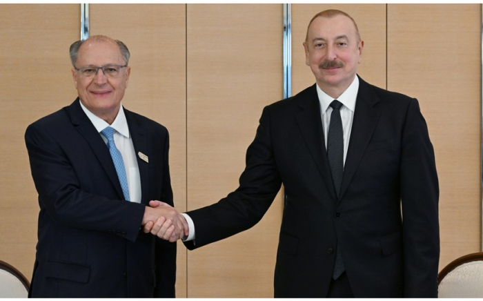   Präsident Ilham Aliyev traf sich mit dem Vizepräsidenten Brasiliens  