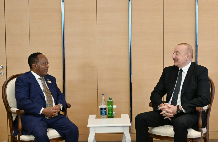   Präsident Ilham Aliyev trifft sich mit dem Präsidenten Äthiopiens  