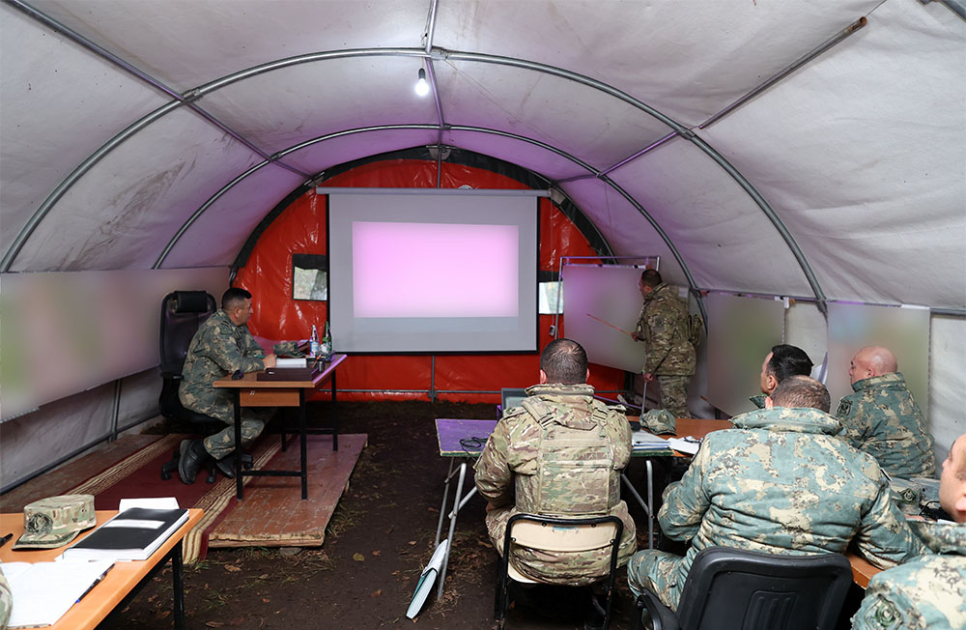 Military unit conducts command-staff exercise